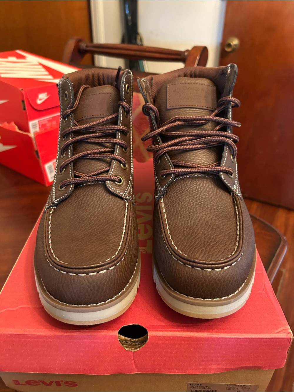 Levi's Men's Brown Leather Work/Casual Boots